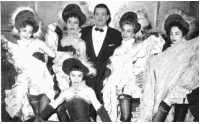 Hugo Romani luego de una actuaci&oacute;n en el casino de Vi&ntilde;a del Mar, Chile 1949