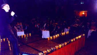 Actuaci&oacute;n de Hugo Romani en el Hotel Hilton de Cartagena de Indias, Colombia. Septiembre 2002 