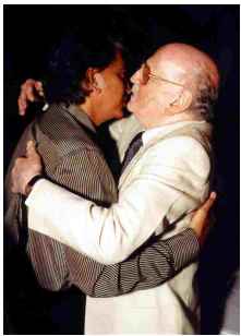 Hugo Romani junto a "El Puma" Jose Luis Rodriguez